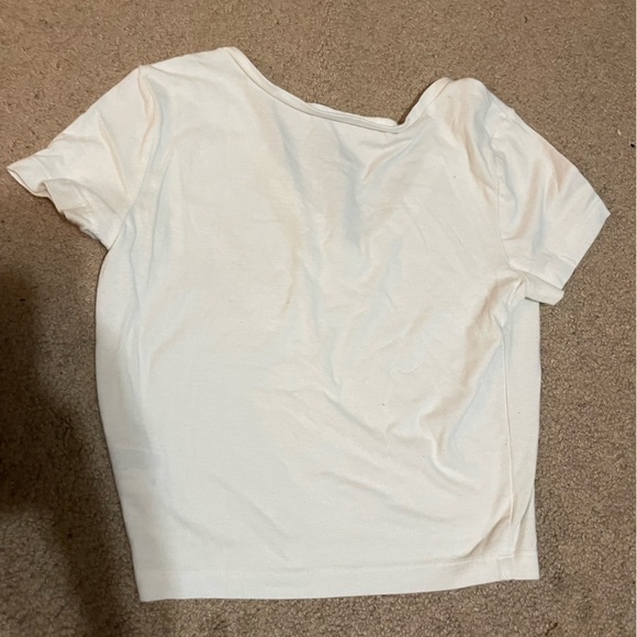 Wild fable white short sleeve cropped t-Shirt size Small - Picture 6 of 7